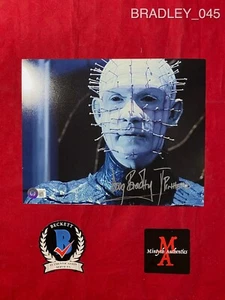 DOUG BRADLEY AUTOGRAPHED SIGNED 8x10 PHOTO! HELLRAISER! PINHEAD! HORROR! BECKETT - Picture 1 of 3