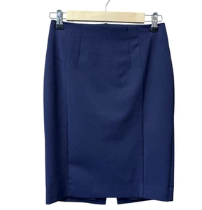 Express Women's High Waisted Pencil Skirt Women's 2 Navy/Blue NEW WITHOUT TAG - Picture 1 of 6