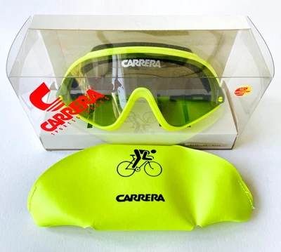 vintage CARRERA 5435 40 yellow sports sunglasses Austria 1980s bike bicycle NOS - Bild 1 von 4