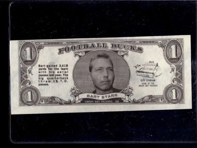 1962 Topps Bucks #2 Bart Starr   EX+ X3310686 - Image 1 of 2
