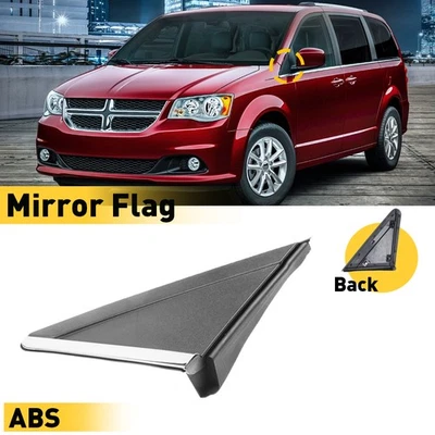 Apliques de moldura de bandera de espejo lado izquierdo del conductor para Dodge Grand Caravan 2008-2020 Foto 1 de 4