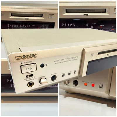 Sony MDS-JE640 MiniDisc Recorder ATRAC Type-R MDLP Optical Audio Deck Tested - Image 1 of 4