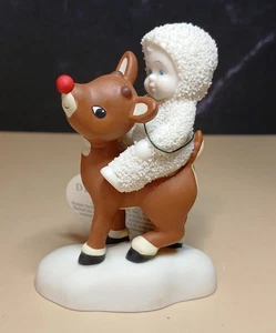 Dept 56 Nevebabies Statuina Rodolfo Luci La Via Renna Naso Rosso Natale - Foto 1 di 8