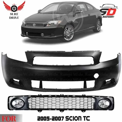 Front Bumper Cover Paintable & Lower Grille Kit For 2005-2007 Scion tC Foto 1 de 4