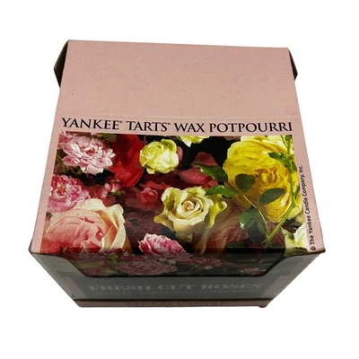 Yankee Candle 1995 Tarts Wax Potpourri Fresh Cut Roses Retired Home Scent 24 Box - Image 1 of 4