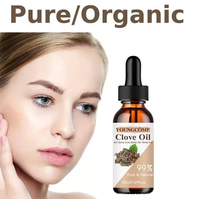 YOUNG COME 100% Natural Clove Oil Hydrating Anti-Aging Skin & Hair Care Essential Oil