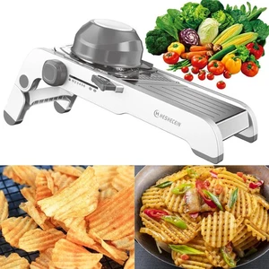 24-In-1 Mandoline Slicer for Kitchen with Waffle Fry Cutter Blade,Adjustable ... - Bild 1 von 8