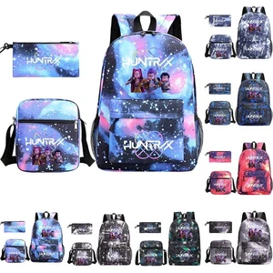 Kpop Demon Hunters Set Zaino per Bambina con Borsa a Tracolla Matita Leggero - Foto 1 di 44