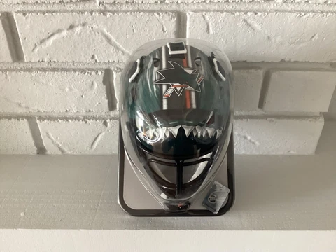 San Jose Sharks Mini Franklin Goalie Helmet-NEW in Box: BEST PRICING Cover