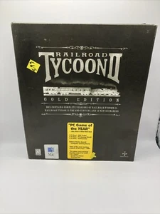 Railroad Tycoon II 2 Gold Edition (1999, PC) The 2nd Century Big Box Game - Picture 1 of 10