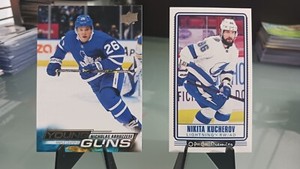 2022-23 UD Series 1 Young Guns NICHOLAS ABRUZZESE #234 Toronto+ Bonus Card 