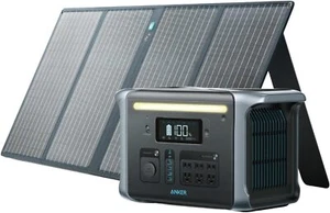 Anker 1229Wh Portable Power Station Solar Generator 100W Solar Panel for Outdoor - Picture 1 of 7