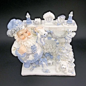 Vintage SANTA By the Fire Filling Stocking FIGURINE 2001 #31053 TMD Designs Xmas - Picture 1 of 9