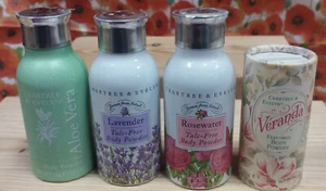 crabtree evelyn evelyn rose, glicine, aloe vera polvere corpo viaggio scegli uno - Foto 1 di 4