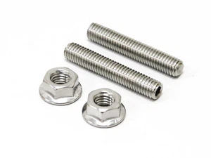 Stainless Steel Exhaust Studs & Nuts For Suzuki GN 125 E 1982-2001 - Picture 1 of 2