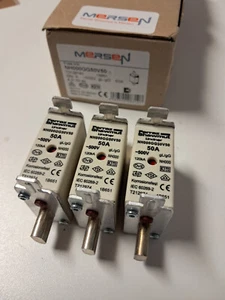 Neu 3 Stk. Ferraz Mersen Lindner NH000GG50V50 NH000 50A 500V - Bild 1 von 1