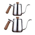 Heat Dissipation Hole Pour Over Coffee Pot with Tight Lid Buckle 350/600ml