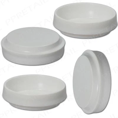 KETO PLASTICS 4 X LARGE WHITE CASTOR CUPS Carpet/Floor Chair/Sofa Furniture Protectors Caster