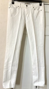 Paige Skyline Womens White Low Rise Ankle Skinny Jeans 8 Edgy Rocker 29x31 - Picture 1 of 10