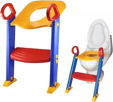SAFETY POTTY BABY TODDLER TRAINING TOILET SEAT STEP LADDER LOO TRAINER UK STOCK