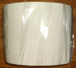 PANTALLA RETRO TELA OVALADA NUEVA MEDIANA 12 PULGADAS ILUMINACIÓN LÁMPARA PANTALLA TAPA DURA - Imagen 1 de 5
