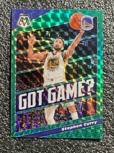 2019-20 Mosaic Basketball Got Game? Green Mosaic Prizm #9 Stephen Curry Warriors - Picture 1 of 6