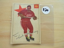 VINTAGE HOCKEY CARD PARKHURST 1954 DETROIT RED WINGS TED LINDSAY NO720