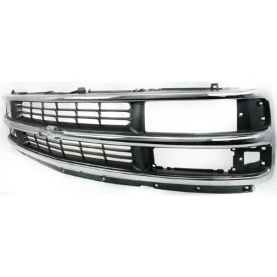 Chrome Grille with Black Insert for 1996-2002 Chevrolet Express Van GM1200382 - Imagem 1 de 4