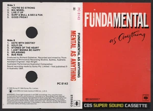 1985 MUSIC AUDIO CASSETTE TAPE - [ALBUM: FUNDAMENTAL] GROUP: MENTAL AS ANYTHING - Picture 1 of 6
