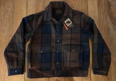 Filson Mackinaw Wool Work Jacket | NWT | Medium | Blue/Brown/Gray Plaid - Image 1 of 4