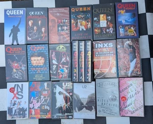 20 VHS Music Videos, Queen, INXS, U2, Def Leppard, Genesis. Rock - Picture 1 of 6