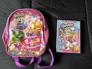RUCKSACK SHOPKINS MINI NEU LEUCHTENDE FARBEN MIT REISSVERSCHLUSS UND DVD FILM. - Bild 1 von 8