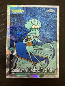 2025 Topps Chrome SpongeBob NightShift Manager Variation Atomic Ice Thaddäus SP - Bild 1 von 2