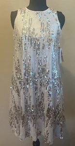Vestido recto de lentejuelas sin mangas GB para mujer talla S nuevo con etiquetas champán fiesta club Swifties - Imagen 1 de 10