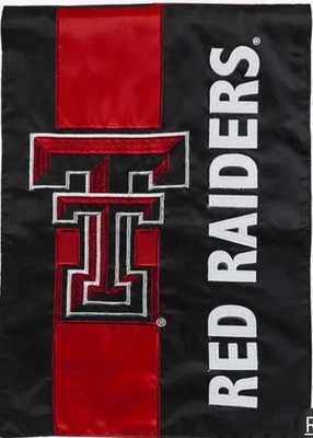"Bandera de jardín de gamuza en relieve Texas Tech 12,5x18"" fútbol americano NCAA de Evergreen" Foto 1 de 4