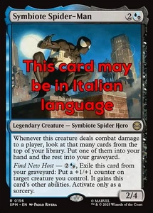 MTG SYMBIOTE SPIDER-MAN FOIL EXC - SPIDER-MAN SIMBIONTE 156 - SPM - MAGIC - Picture 1 of 1