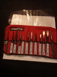 Proto Mac Werkzeug Locher Anc Meißel Set 12 Stück Set alter Lagerbestand Hergestellt in den USA - Bild 1 von 6