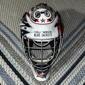 Columbus Blue Jackets Unsigned Franklin Sports Full Size Goalie Mask Pre Owned - Picture 1 of 5