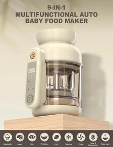 Automatischer Babynahrungszubereiter, Mixer & Dampfgarer und Püreezubereiter mit automatischem Kochen----NEU - Bild 1 von 7