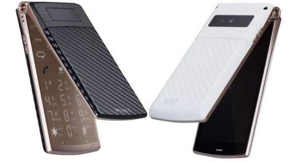 FREETEL MODE1 RETRO ANDROID FLIP PHONE UNLOCKED NEW JAPAN CARBON BLACK MUSASHI - Image 1 of 4