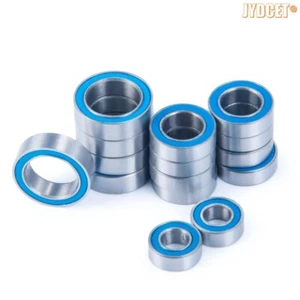 KIT de rodamientos de bolas 15 piezas métrico azul caucho sellado para RC Traxxas 1/18 Latrax - Imagen 1 de 7
