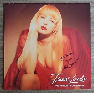 Traci Lords Signed 1992 16 Month Calendar Model Actress Legend RAD - Picture 1 of 3