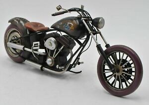 Handmade Tin Metal Motorcycle Model Indian Motorcycles - Tinplate Decor Figurine