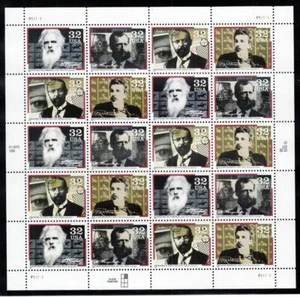 1996 Pioneers of Communication Sc 3064a MNH 32¢ full sheet of 20 3061-64 - Picture 1 of 1
