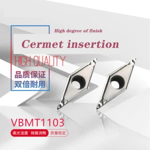 10pcs VBMT110304-HQ VBMT221 HQ ZM300 cermet blades, steel with high finish - Picture 1 of 4