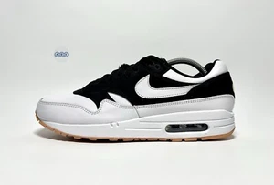 Nike Air Max 1 Premium Leather Suede Black Tan White OG 95 UK Size 9,5 EUR 44,5 - Bild 1 von 14