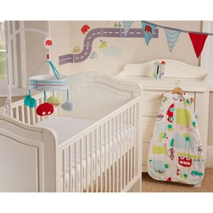 THE GRO COMAPNY GRO ALL ABOARD SAFER SLEEP NURSERY SET MUSICAL COT MOBILE + MORE - Picture 1 of 6