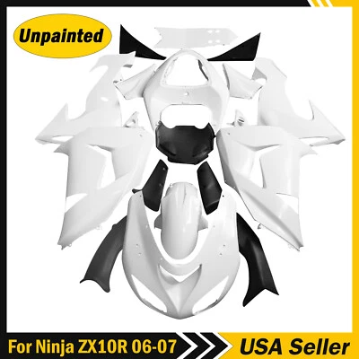 Kit de carenado sin pintar para Kawasaki Ninja ZX10R 2006 2007 ZX1000D carrocería ABS capucha Foto 1 de 4