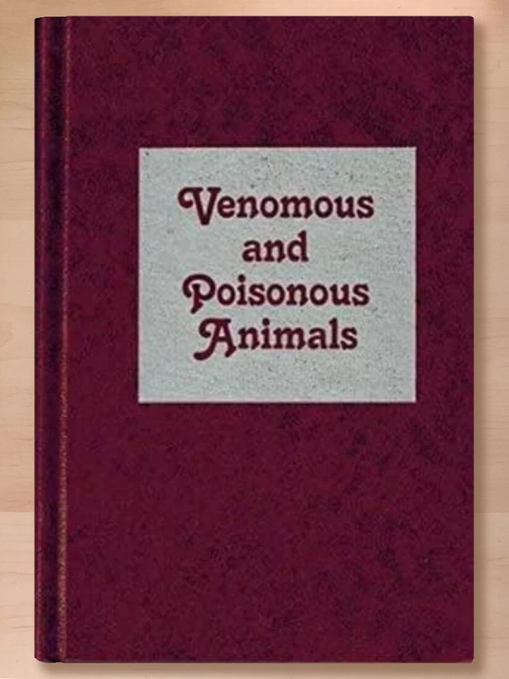 Venomous and Poisonous Animals by Anders Edstrom (1992 Hardcover); New - Image 1 of 1