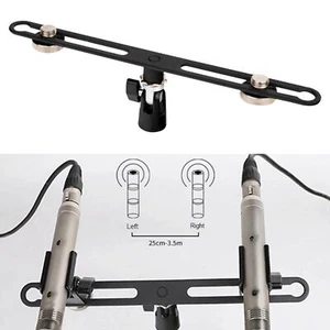 Adjustable Microphone Bar for Accommodates Two Microphones Vocal Recording - Picture 1 of 7